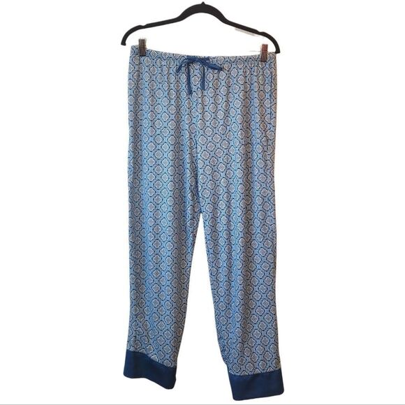 Flora Nikrooz Other - FN Flora Nikrooz Blue Geo Print Pajama Pants Women's Size M